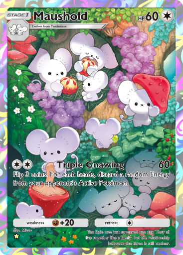 Maushold - Pokémon Pocket kaart uit Paldean Wonders