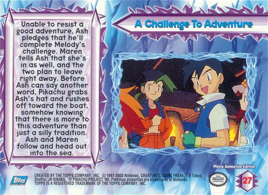 A Challenge To Adventure achterkant