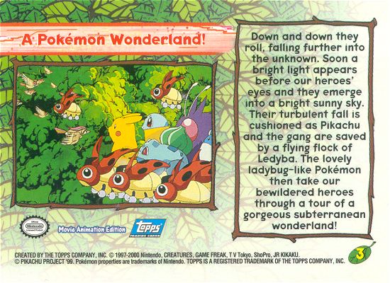 A Pokemon Wonderland! achterkant