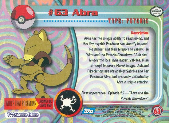 Abra achterkant