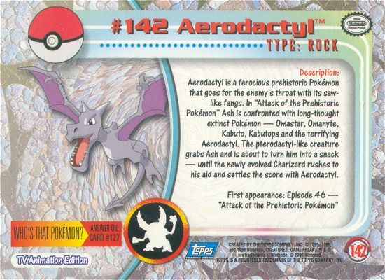 Aerodactyl achterkant