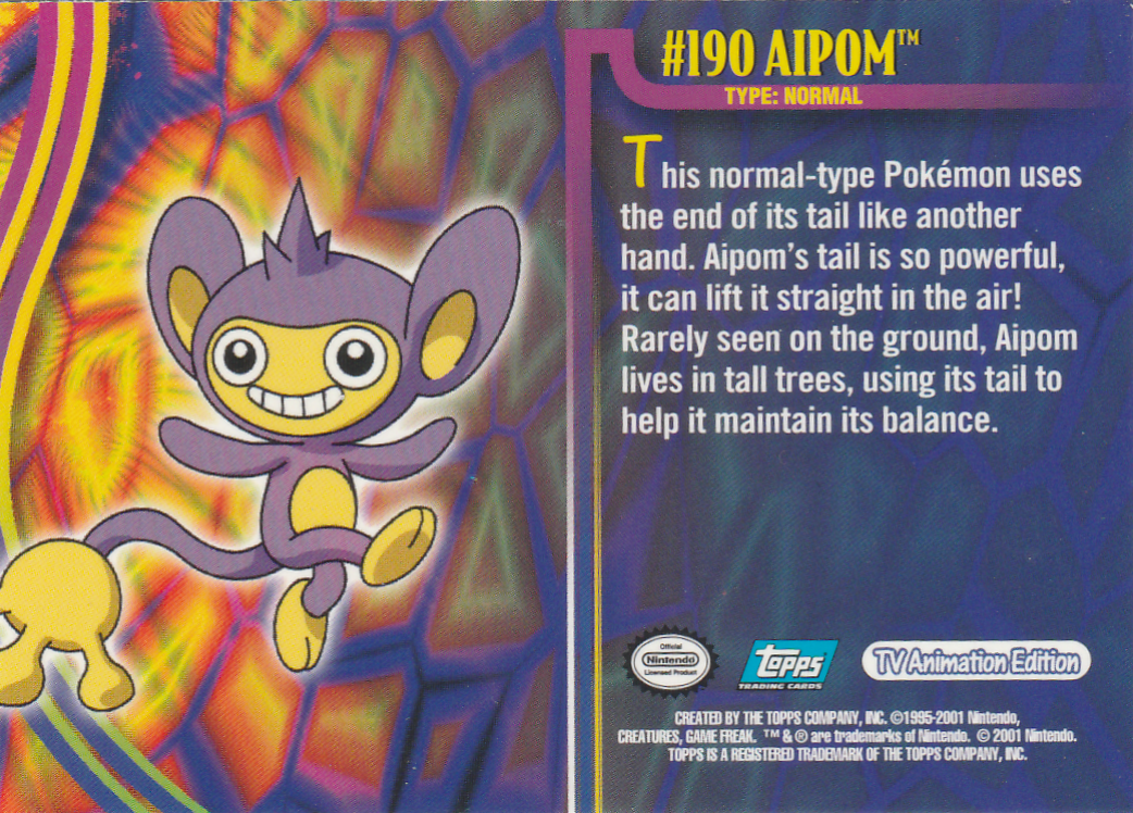 Aipom achterkant