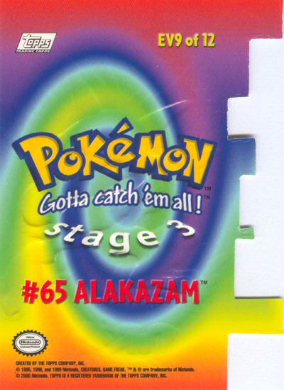 Alakazam achterkant