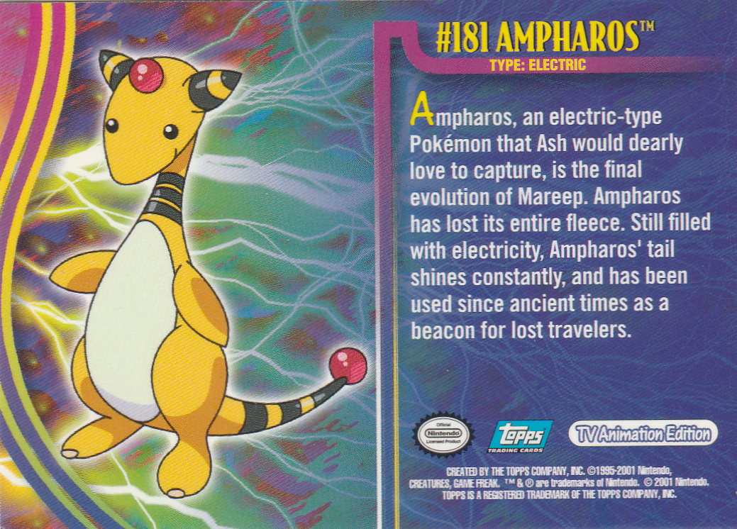 Ampharos achterkant