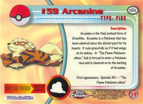 Arcanine achterkant
