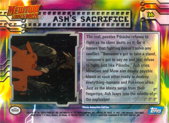 Ash's Sacrifice achterkant