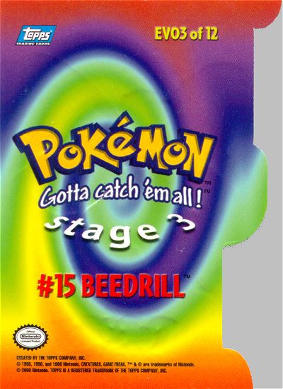 Beedrill achterkant