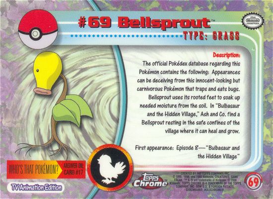 Bellsprout achterkant