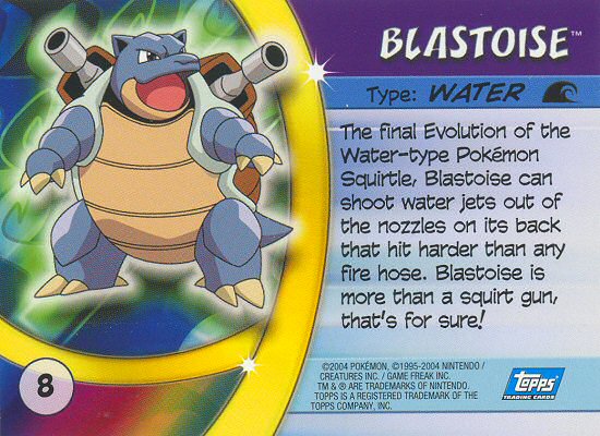 Blastoise achterkant
