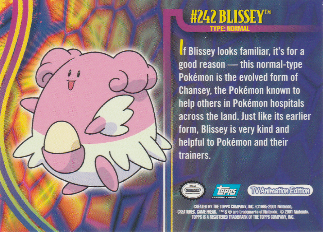 Blissey achterkant