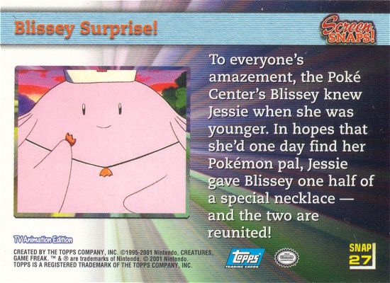 Blissey Surprise! achterkant