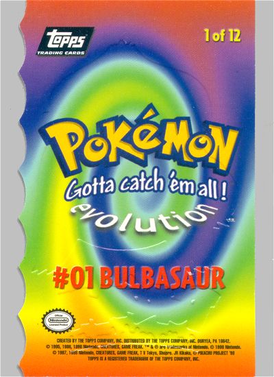 Bulbasaur achterkant