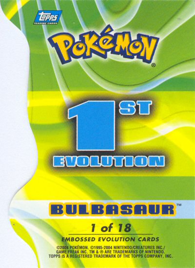 Bulbasaur achterkant
