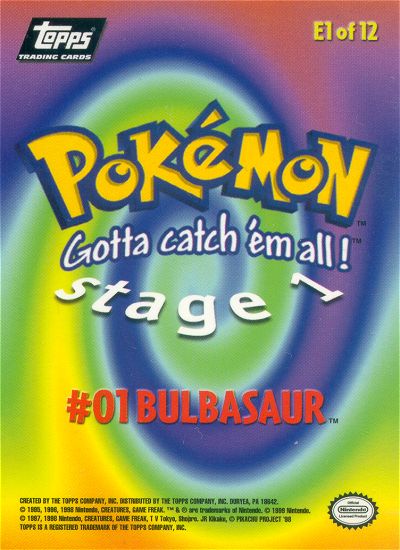 Bulbasaur achterkant