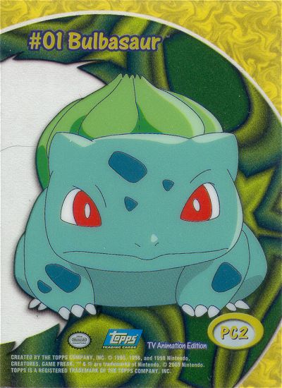 Bulbasaur achterkant