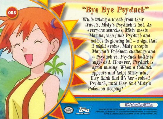 Bye Bye Psyduck achterkant
