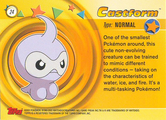 Castform achterkant