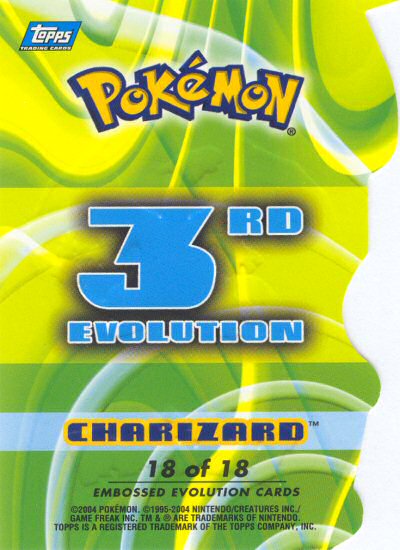 Charizard achterkant