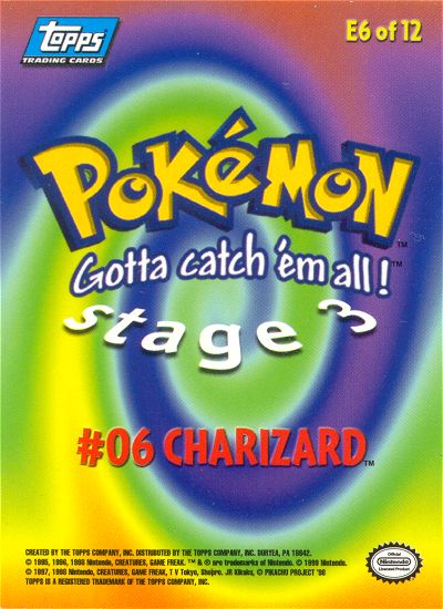 Charizard achterkant