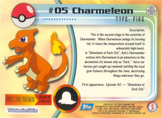 Charmeleon achterkant