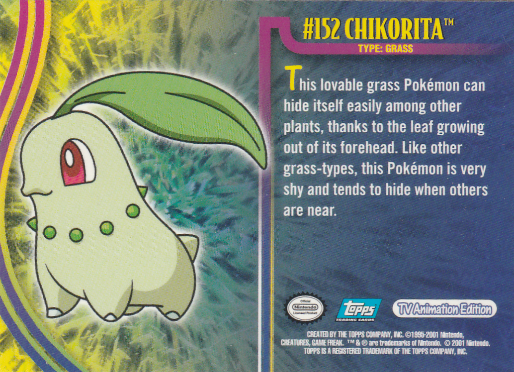 Chikorita achterkant