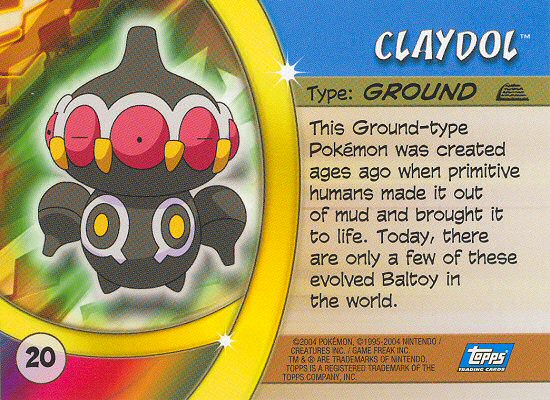 Claydol achterkant