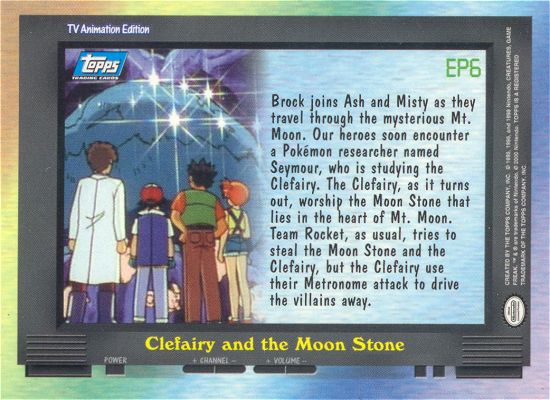 Clefairy and the Moon Stone achterkant