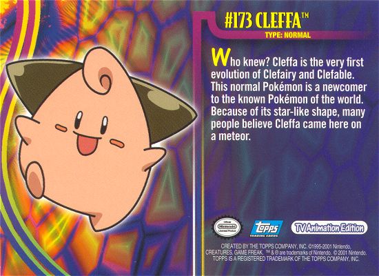 Cleffa achterkant