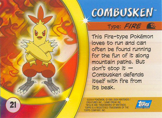Combusken achterkant