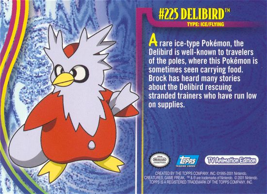 Delibird achterkant