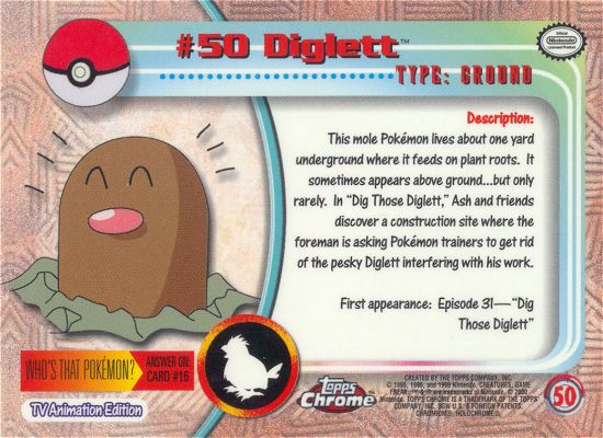 Diglett achterkant