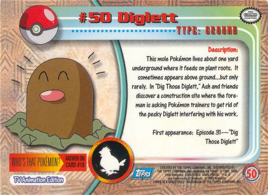 Diglett achterkant