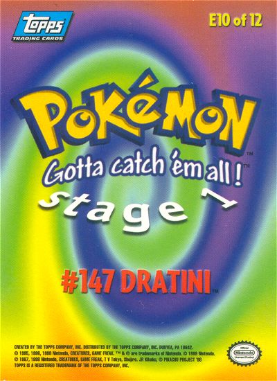 Dratini achterkant