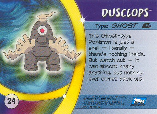 Dusclops achterkant