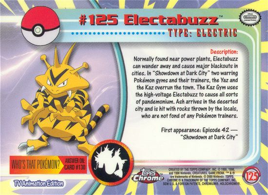 Electabuzz achterkant