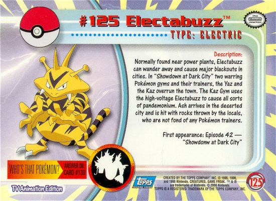 Electabuzz achterkant
