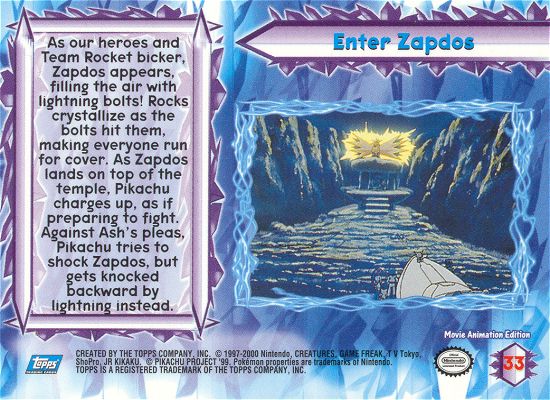 Enter Zapdos achterkant