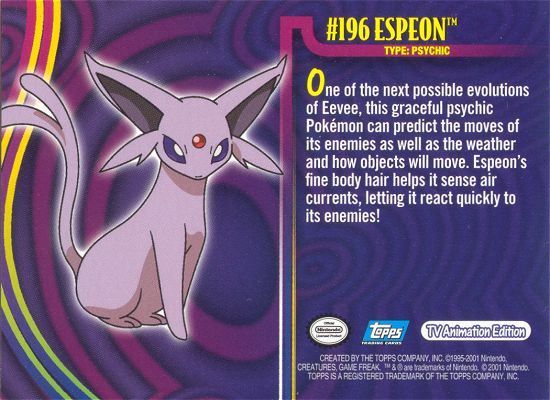 Espeon achterkant