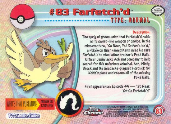 Farfetch'd achterkant