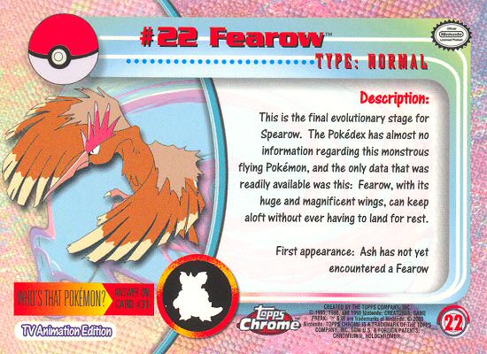 Fearow achterkant