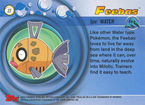 Feebas achterkant