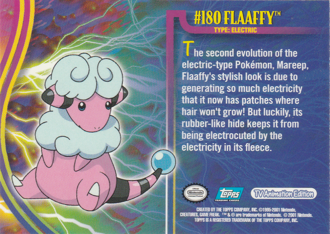 Flaaffy achterkant