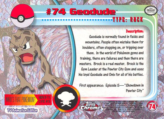 Geodude achterkant