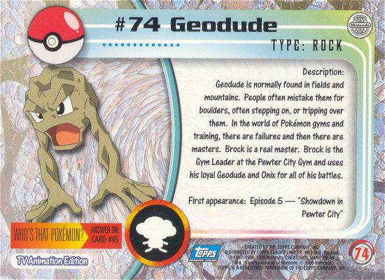 Geodude achterkant