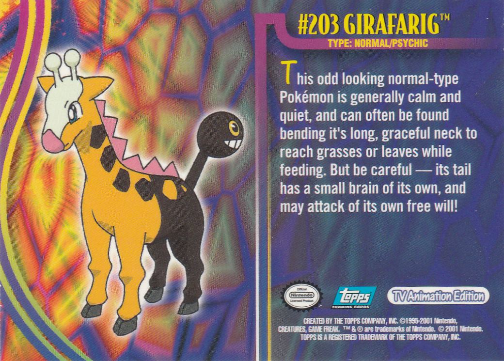 Girafarig achterkant