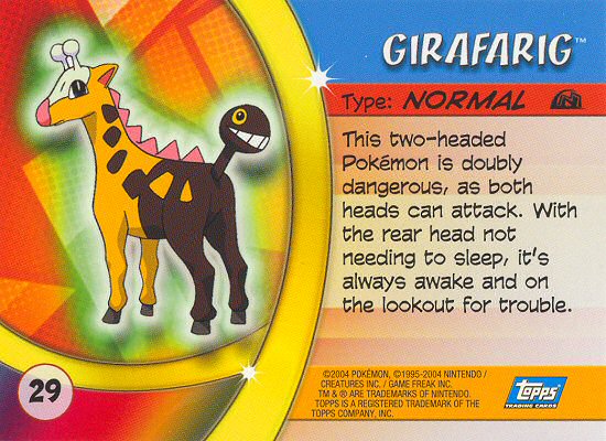 Girafarig achterkant
