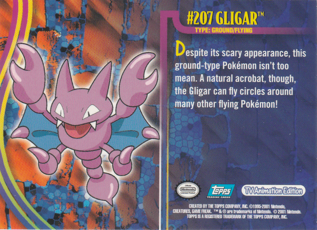 Gligar achterkant