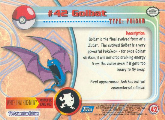 Golbat achterkant
