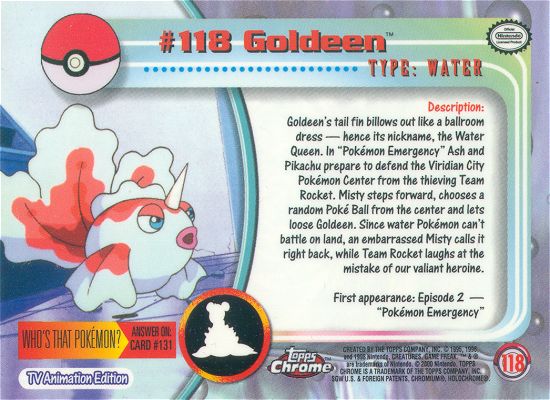 Goldeen achterkant