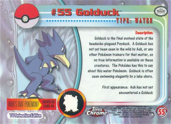 Golduck achterkant